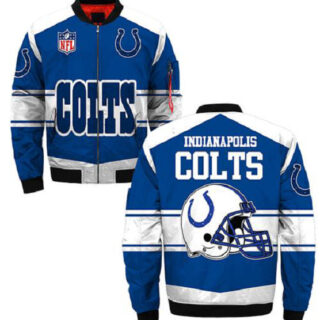 NFL Indianapolis Colts Sublimated Fashion 3D Fullzip Jacket