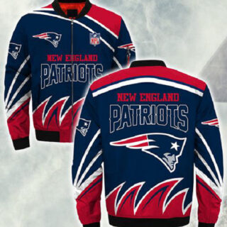 NFL New England Patriots Sublimated Fashion 3D Fullzip Jacket