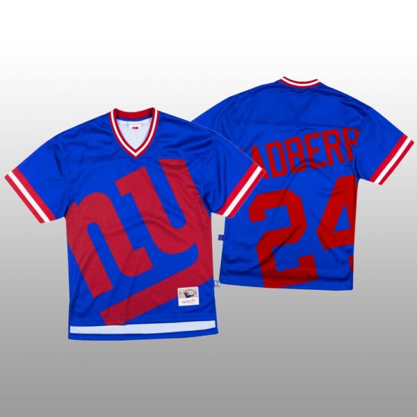 NFL New York Giants #24 James Bradberry Blue Men's Mitchell & Nell Big Face Fashion Limited NFL Jersey