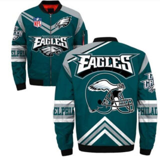 NFL Philadelphia Eagles Sublimated Fashion 3D Fullzip Jacket-2