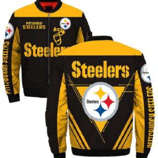 NFL Pittsburgh Steelers Sublimated Fashion 3D Fullzip Jacket-5