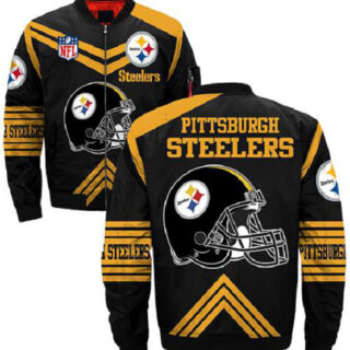 NFL Pittsburgh Steelers Sublimated Fashion 3D Fullzip Jacket