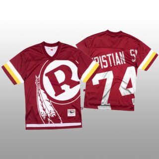 NFL Washington Redskins #74 Geron Christian Sr. Red Men's Mitchell & Nell Big Face Fashion Limited NFL Jersey