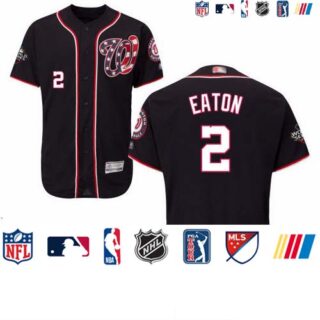 Nationals #2 Adam Eaton Navy Blue Flexbase Authentic Collection 2019 World Series Bound Stitched Baseball Jersey