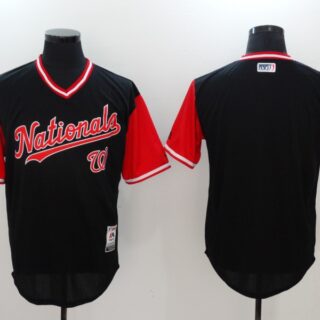 Nationals Blank Navy 2017 Players Weekend Jersey