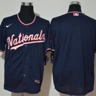 Nationals Blank Navy Nike Cool Base Jersey