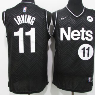 Nets 11 Kyrie Irving Black 2021 Earned Edition Swingman Jersey