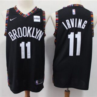 Nets 11 Kyrie Irving Black City Edition Nike Swingman Jersey