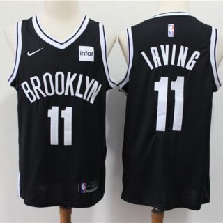 Nets 11 Kyrie Irving Black Nike Swingman Jersey