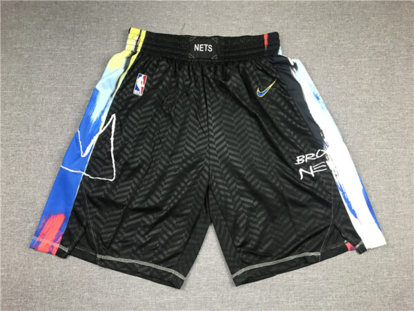 Nets Teams Black City Edition Swingman Shorts