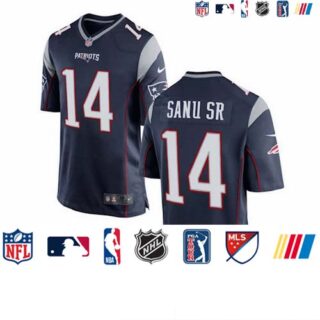 New England Patriots #14 Mohamed SANU SR Blue Vapor Limited Jersey