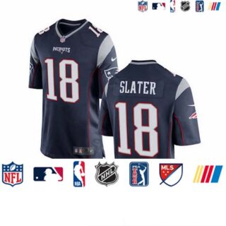 New England Patriots #18 Matthew Slater Blue Vapor Limited Jersey