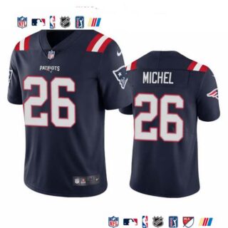 New England Patriots #26 Sony Michel Men's Nike Navy 2020 Vapor Limited Jersey