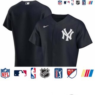 New York Yankees Men's Nike Navy Alternate 2020 Authentic Official Team MLB Jersey