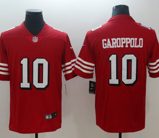 Nike 49ers 10 Jimmy Garoppolo Red 2018 Vapor Untouchable Limited Jersey