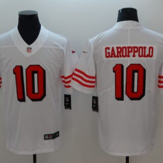 Nike 49ers 10 Jimmy Garoppolo White Color Rush Vapor Untouchable Limited Jersey