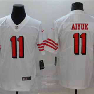 Nike 49ers 11 Brandon Aiyuk White 2020 NFL Draft First Round Pick Color Rush Vapor Untouchable Limited Jersey