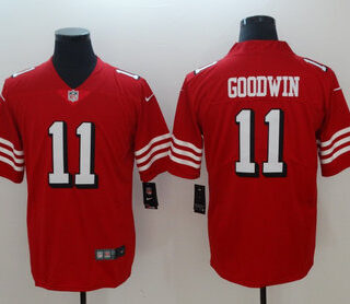 Nike 49ers 11 Marquise Goodwin Red 2018 Vapor Untouchable Limited Jersey