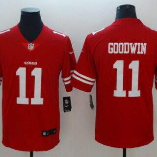 Nike 49ers 11 Marquise Goodwin Red Vapor Untouchable Limited Jersey