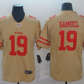 Nike 49ers 19 Deebo Samuel Cream Inverted Legend Limited Jersey
