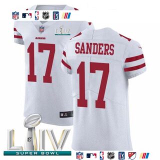 Nike 49ers #17 Emmanuel Sanders White Super Bowl LIV 2020 Men's Stitched NFL Vapor Untouchable Elite Jersey
