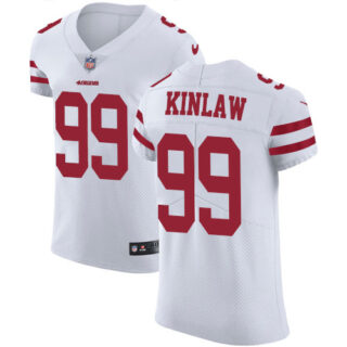 Nike 49ers #99 Javon Kinlaw White Men's Stitched NFL New Elite Jersey