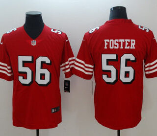 Nike 49ers 56 Reuben Foster Red 2018 Vapor Untouchable Limited Jersey