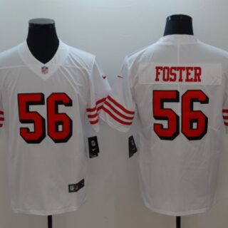 Nike 49ers 56 Reuben Foster White Color Rush Vapor Untouchable Limited Jersey