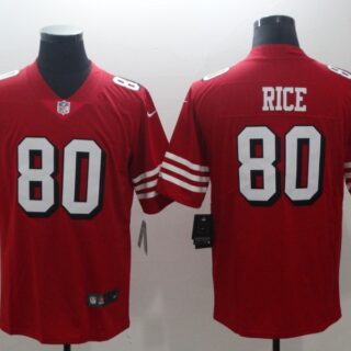 Nike 49ers 80 Jerry Rice Red 2018 Vapor Untouchable Limited Jersey