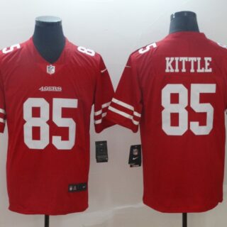 Nike 49ers 85 George Kittle Red Vapor Untouchable Limited Jersey