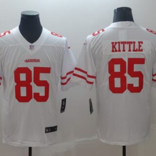 Nike 49ers 85 George Kittle White Vapor Untouchable Limited Jersey