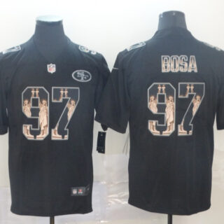 Nike 49ers 97 Nick Bosa Black Statue Of Liberty Limited Jersey