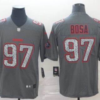 Nike 49ers 97 Nick Bosa Gray Camo Vapor Untouchable Limited Jersey