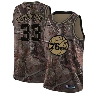 Nike 76ers #33 Robert Covington Camo Women's NBA Swingman Realtree Collection Jersey