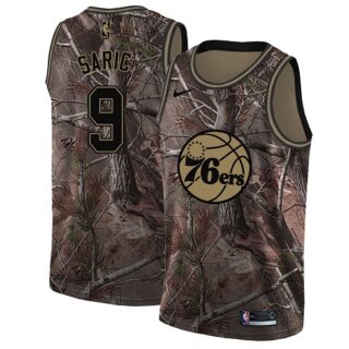 Nike 76ers #9 Dario Saric Camo NBA Swingman Realtree Collection Jersey