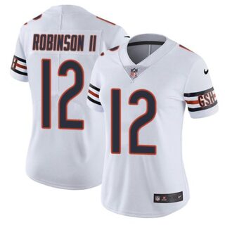 Nike Bears 12 Allen Robinson II White Women Color Rush Limited Jersey