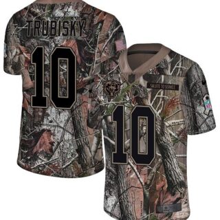 Nike Bears #10 Mitchell Trubisky Camo Men's Stitched NFL Limited Rush Realtree Jersey
