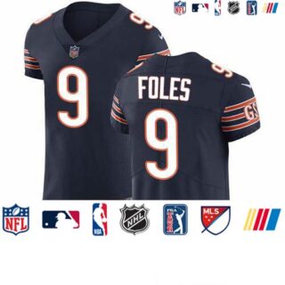 Nike Bears #9 Nick Foles Navy Blue Team Color Men's Stitched NFL Vapor Untouchable Elite Jersey