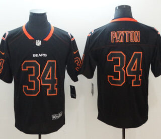 Nike Bears 34 Walter Payton Black Shadow Legend Limited Jersey