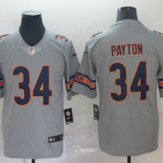 Nike Bears 34 Walter Payton Gray Inverted Legend Limited Jersey