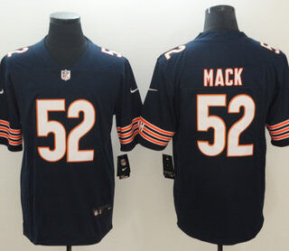 Nike Bears 52 Khalil Mack Navy Vapor Untouchable Limited Jersey