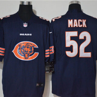 Nike Bears 52 Khalil Mack Navy Vapor Untouchable Limited Jersey