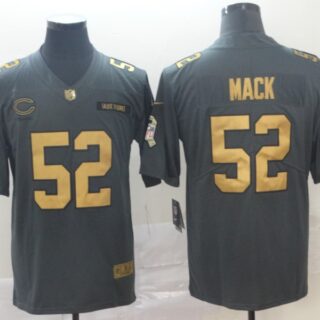 Nike Bears 52 Khalil Mack Olive Gold Salute To Service Limited Jersey