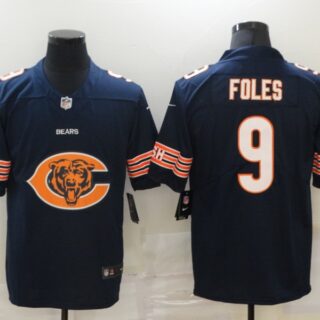 Nike Bears 9 Nick Foles Navy Team Big Logo Vapor Untouchable Limited Jersey