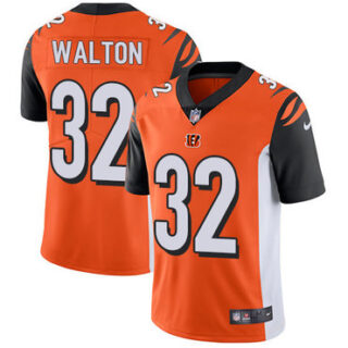 Nike Bengals #32 Mark Walton Orange Alternate Men's Stitched NFL Vapor Untouchable Limited Jersey