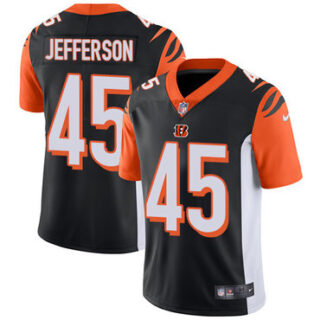 Nike Bengals #45 Malik Jefferson Black Team Color Men's Stitched NFL Vapor Untouchable Limited Jersey