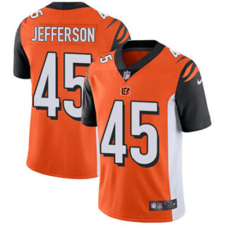 Nike Bengals #45 Malik Jefferson Orange Alternate Men's Stitched NFL Vapor Untouchable Limited Jersey