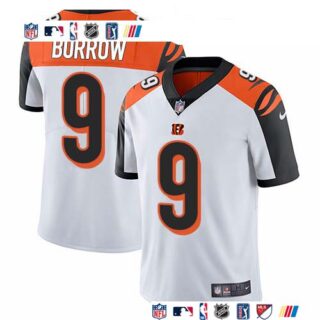 Nike Bengals #9 Joe Burrow White Men's Stitched NFL Vapor Untouchable Limited Jersey