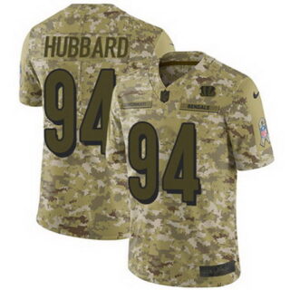 Nike Bengals #94 Sam Hubbard Camo Men's Stitched NFL Limited 2018 Salute To Service Jersey