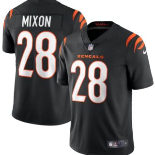 Nike Bengals 28 Joe Mixon Black Vapor Limited Jersey